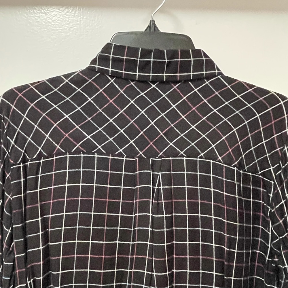 Michael Stars Buttondown Plaid Shirt - Picture 4 of 6